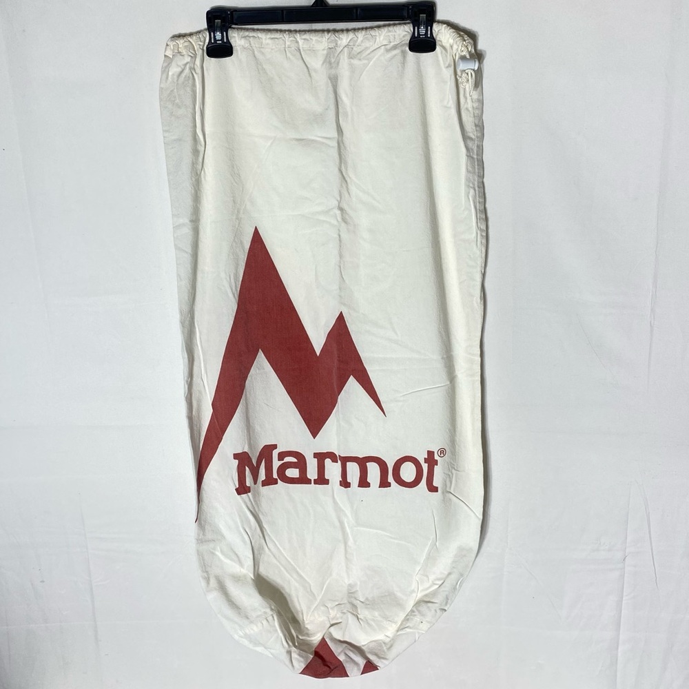 Marmot Cream Red Sleeping Bag Stuff Bag Laundry Sack Logo Bag